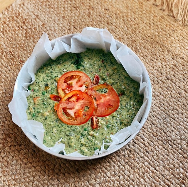 Frittata kikkererwtenmeel voor oven